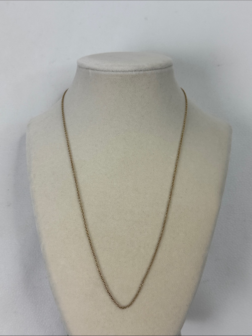 12K gold filled 1/20 delicate Gold Rope Chain Necklace Women Jewelry